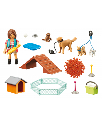 PLAYMOBIL 70676 Dog Trainer gift set, construction toy