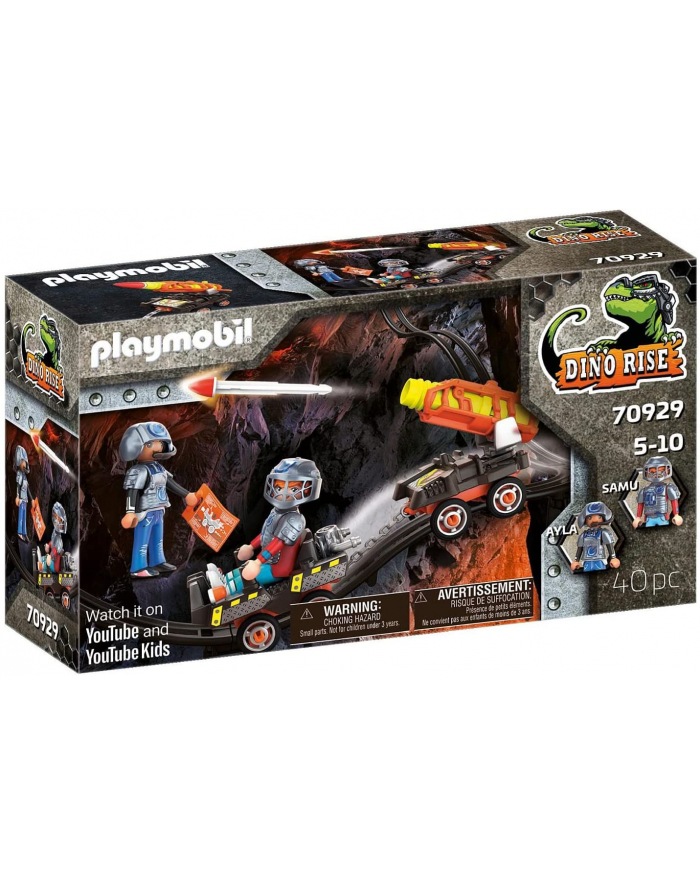 PLAYMOBIL 70929 Dino Mine Rocket Kart Construction Toy główny