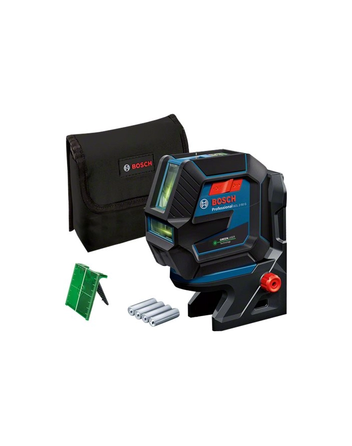 bosch powertools Bosch Combi laser GCL 2-50 G Professional solo, cross line laser (blue/Kolor: CZARNY, green laser lines, with RM10 Professional mount) główny