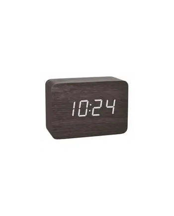 TFA design radio alarm clock in wood look CLOCCO (Kolor: CZARNY) nr 2
