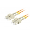 lanberg Patchcord światłowodowy Mm Sc/Upc-Sc/Upc Duplex 3.0mm 5m pomarańczowy - nr 5
