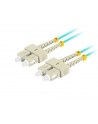 lanberg Patchcord światłowodowy Mm Sc/Upc-Sc/Upc Duplex 3.0mm 2m Aqua - nr 1