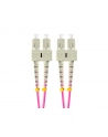 lanberg Patchcord światłowodowy Mm Sc/Upc-Sc/Upc Duplex 3.0mm 1m fioletowy - nr 2