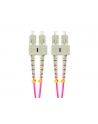 lanberg Patchcord światłowodowy Mm Sc/Upc-Sc/Upc Duplex 3.0mm 1m fioletowy - nr 9