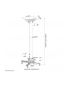 NEOMOUNTS BY NEWSTAR Projector Ceiling Mount height adjustable 74-114cm - nr 24