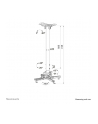NEOMOUNTS BY NEWSTAR Projector Ceiling Mount height adjustable 74-114cm - nr 45