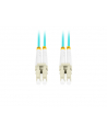 lanberg Patchcord światłowodowy Mm Lc/Upc-Lc/Upc Duplex 3.0mm 1m Aqua - nr 8