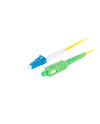 lanberg Patchcord światłowodowy Sm Lc/Upc-Sc/Apc Simplex 3.0Mm 2M żółty