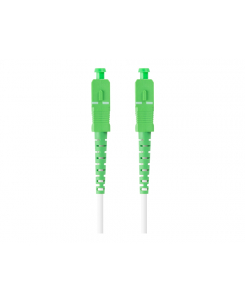 lanberg Patchcord światłowodowy Sm Sc/Apc-Sc/Apc Simplex 3.0mm 20M biały nr 1
