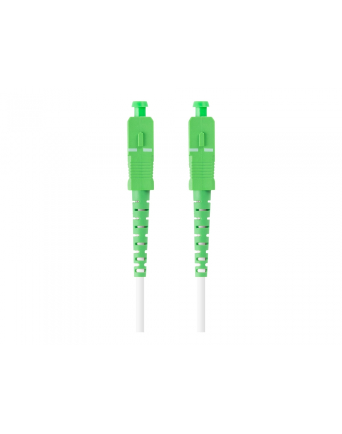lanberg Patchcord światłowodowy Sm Sc/Apc-Sc/Apc Simplex 3.0mm 20M biały główny