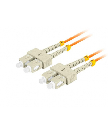 lanberg Patchcord światłowodowy Mm Sc/Upc-Sc/Upc Duplex 3.0mm 2m pomarańczowy