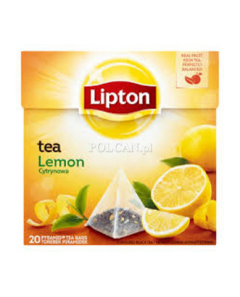 LIPTON Herbata Czarna Aromatyzowana Cytryna 20Toreb