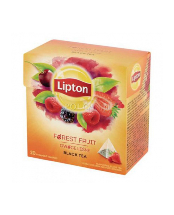 Lipton Herbata Czarna Aromatyzowana Owoce Leśne 20T