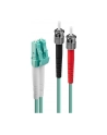 LINDY Patchcord światłowodowy LC/ST OM3 50/125um Multimode 15m (46385) - nr 13