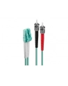 LINDY Patchcord światłowodowy LC/ST OM3 50/125um Multimode 15m (46385) - nr 3