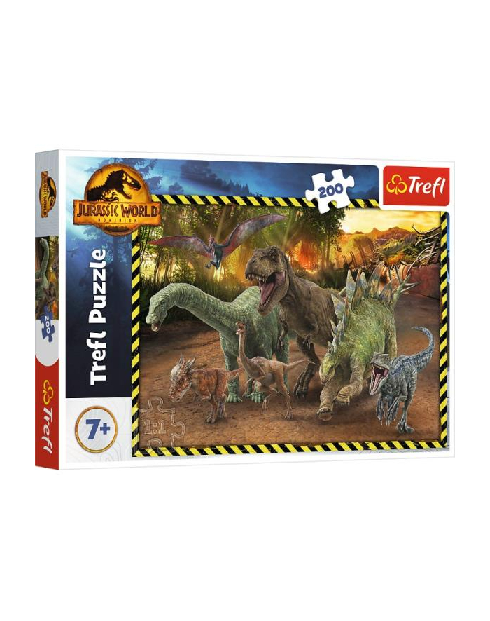 Puzzle 200el Dinozaury z Parku Jurajskiego 13287 Trefl główny