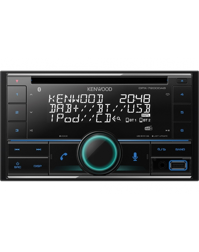 Radioodtwarzacz samochodowy Kenwood DPX-7200DAB 2DIN z BT główny