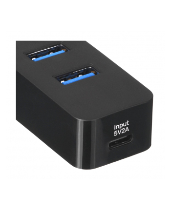 UNITEK HUB USB-C 4XUSB-A 31  AKTYWNY  10 W  H1117B