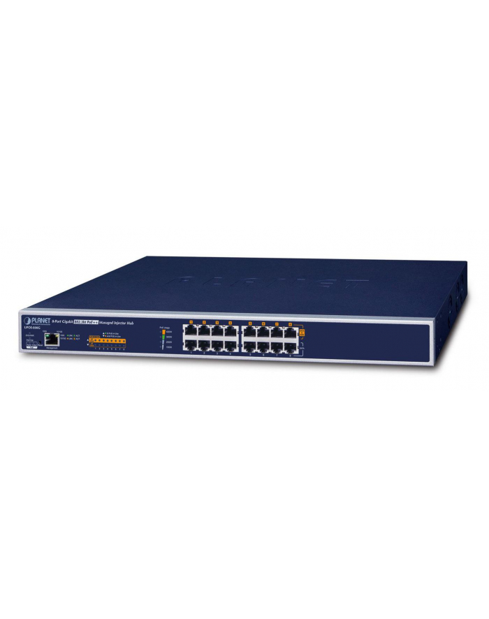 Planet Upoe-800G Łącza Sieciowe Zarządzany Gigabit Ethernet (10/100/1000) Obsługa Poe Niebieski (UPOE800G) główny