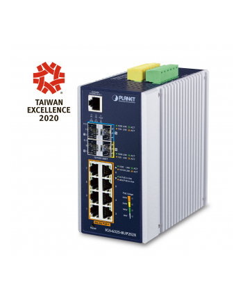 Planet Igs-6325-8Up2S2X Ip30 Din-Rail Industrial L3 8P (IGS63258UP2S2X) nr 1