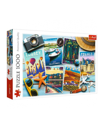 Puzzle 1000el Wakacyjne pocztówki 10714 Trefl