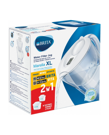 brita Dzbanek filtrujący 3,5l Marella XL biały + 2 wkłady Maxtra+ Pure Performance