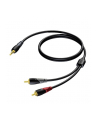 procab Kabel 3,5 mm Jack Męski Stereo - 2x RCA/Cinch Męski 3 m - nr 1