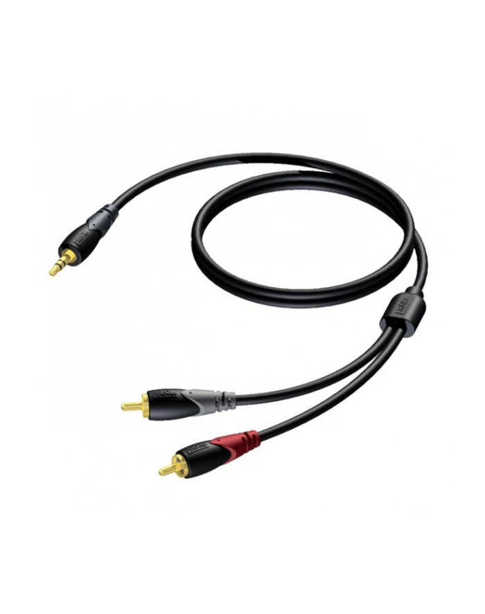 procab Kabel 3,5 mm Jack Męski Stereo - 2x RCA/Cinch Męski 3 m główny