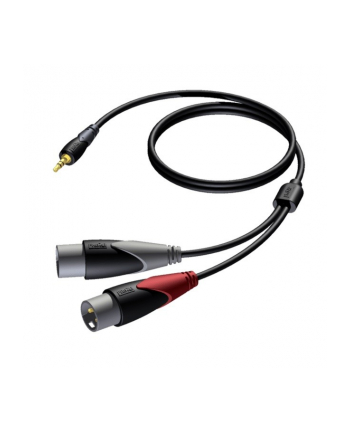 procab Kabel 3,5mm Jack Męski Stereo - 2x XLR Męski 3 M