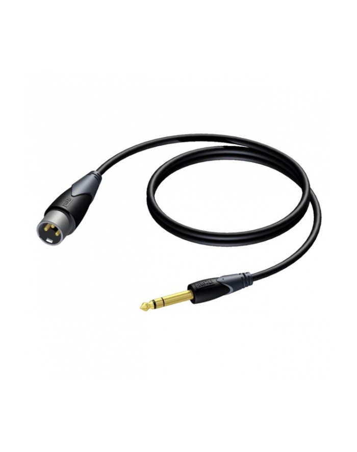 procab Kabel XLR Męski - 6,3 mm Jack Męski Stereo 1,5 m główny