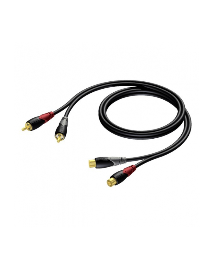 procab Kabel 2x RCA/CINCH Żeński - 2x RCA/CINCH Męski 3 m główny