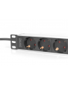 digitus Listwa zasilająca do szaf 10' RACK 4xSchuko, 2m 1xUnischuko, 16A, aluminiowa - nr 9