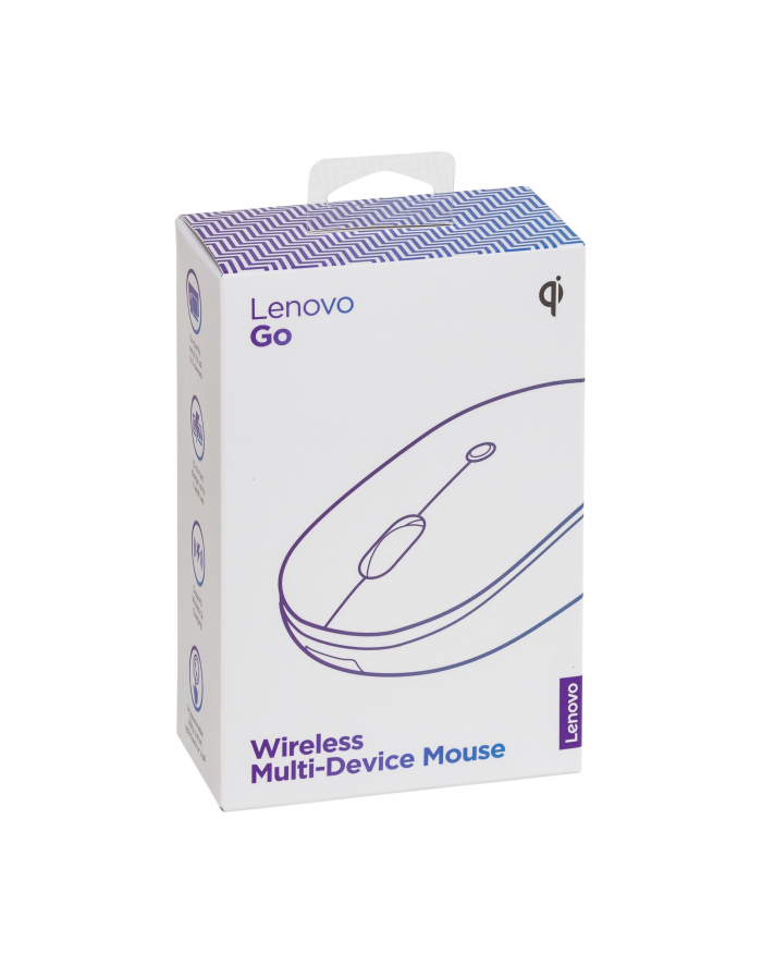 Lenovo GY51C21211 Go Wireless Multi Device myszka Oburęczny RF Wireless+Bluetooth+USB Type-A Optyczny 2400 DPI główny