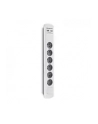 qoltec Listwa antyprzepięciowa | 6 gniazd | 2 x USB | 1.8 m | Biało -   szara - nr 3