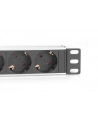 digitus Listwa zasilająca do szaf 10' RACK 4xSchuko, 2m 1xUnischuko, 16A, aluminiowa - nr 26