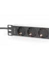 digitus Listwa zasilająca do szaf 10' RACK 4xSchuko, 2m 1xUnischuko, 16A, aluminiowa - nr 27