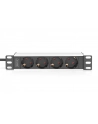 digitus Listwa zasilająca do szaf 10' RACK 4xSchuko, 2m 1xUnischuko, 16A, aluminiowa - nr 28
