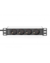 digitus Listwa zasilająca do szaf 10' RACK 4xSchuko, 2m 1xUnischuko, 16A, aluminiowa - nr 30