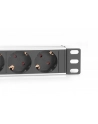 digitus Listwa zasilająca do szaf 10' RACK 4xSchuko, 2m 1xUnischuko, 16A, aluminiowa - nr 4