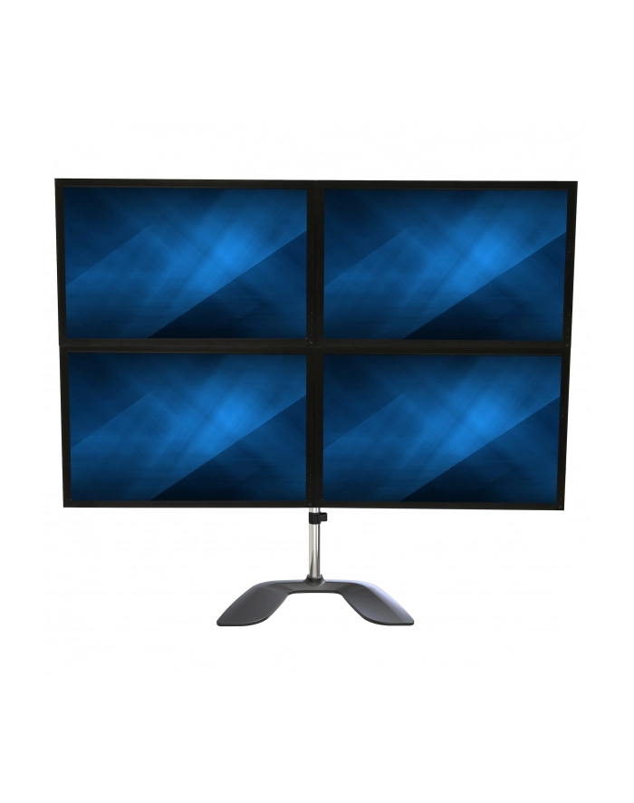 StarTech ARMQUADSS .com uchwyt / stojak do monitorów 81,3 cm (32') Wolnostojący Czarny, Srebrny główny