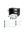 StarTech WALLMOUNT8 .com stojak 8U Szafa wisząca Czarny - nr 7