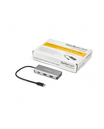 StarTech HB31C3A1CPD3 .com huby i koncentratory USB 3.2 Gen 2 (3.1 Gen 2) Type-C 10000 Mbit/s Czarny, Szary