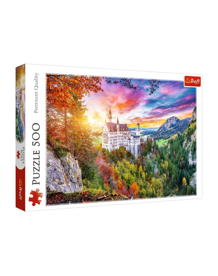 Puzzle 500el Widok na zamek Neuschwanstein Niemcy 37427 Trefl główny