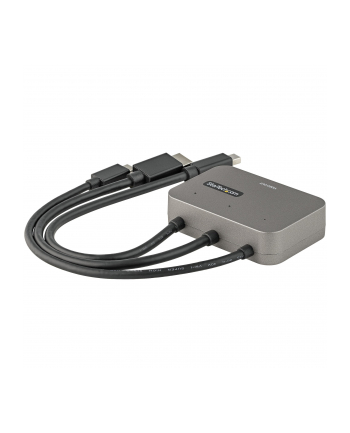 StarTech CDPHDMDP2HD .com adapter kablowy 0,27 m HDMI + USB HDMI + Mini DisplayPort + USB Type-C Czarny, Srebrny