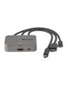 StarTech CDPHDMDP2HD .com adapter kablowy 0,27 m HDMI + USB HDMI + Mini DisplayPort + USB Type-C Czarny, Srebrny - nr 9