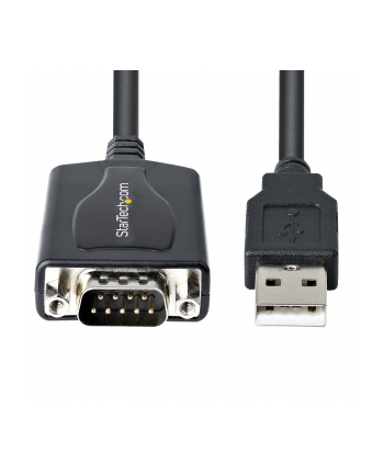StarTech 1P3FPC-USB-SERIAL .com zmieniacz płci / kabli DB-9 USB Type-A (4 pin) USB 2.0 Czarny