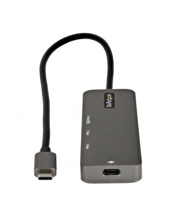 StarTech DKT30CHPD3 .com huby i koncentratory USB 3.2 Gen 1 (3.1 Gen 1) Type-C 5000 Mbit/s Czarny, Szary