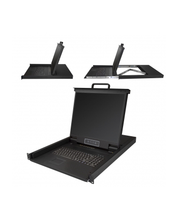 StarTech RKCONS1908K .com konsola rackowa 48,3 cm (19') 1280 x 1024 px Stal Czarny 1U