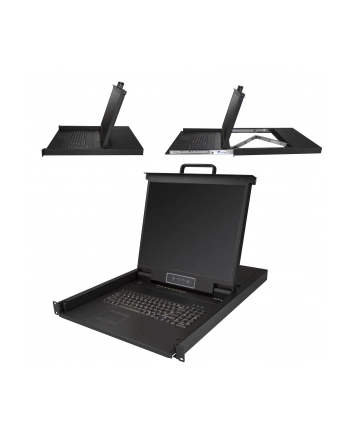 StarTech RKCONS1908K .com konsola rackowa 48,3 cm (19') 1280 x 1024 px Stal Czarny 1U
