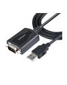 StarTech 1P3FPC-USB-SERIAL .com zmieniacz płci / kabli DB-9 USB Type-A (4 pin) USB 2.0 Czarny - nr 6